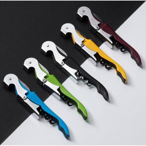 Home Kitchen Bar Metal Wine Corkscrew Stainless Steel Beer Bottle Opener Wine Corkscrew Tool LX8248