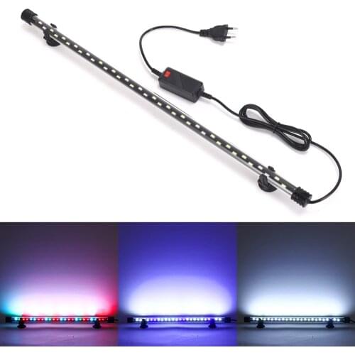 Aquarium Light LED Plant Grow Lamp Waterproof Fish Tank Light 18-58CM Underwater Aquariums Decor Lighting 90-260V 5730chip