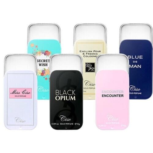 1PC Women Men Solid Balm Portable Case Solid Perfume Fragrances Mild Long Lasting Aroma Deodorant Fragrance Body Antiperspirant