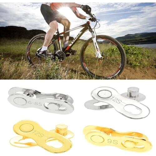 5 Pairs Bicycle Chain Magic Clasp Mountain Road Bike Bicycle Chain Connector for 6/7/8/9/10 Speed Quick Master Link Joint Chain