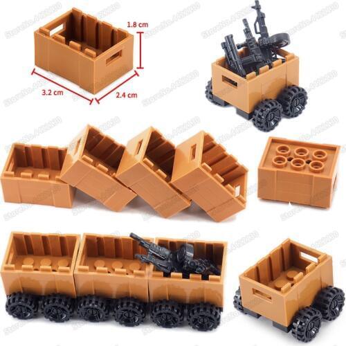 Military Special Transport Weapons Car Building Block Diy World War 2 Figures Supplies Special Box Moc Child Christmas Gift Toys