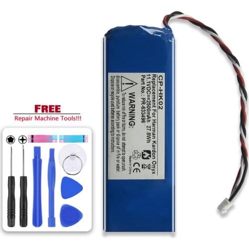 Replacement Battery 2500mAh For Harman Kardon Onyx Li-polymer PR-633496 Speaker