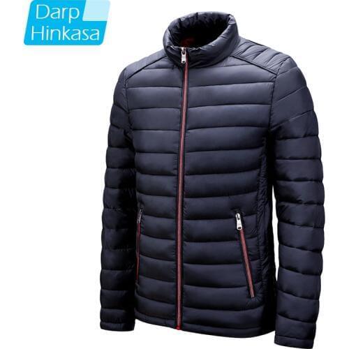 DARPHINKASA 2020 Winter New Parka Jacket Men Solid Color Casual Fashion Parka Coat Men Warm Thick High Quality Men Jacket