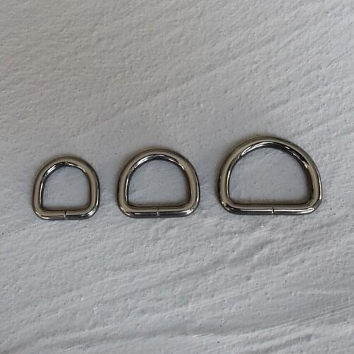 1 Pcs 15mm/20mm/25mm Metal High Quality Hand Bag Purse Strap Belt Dog Collar Chain Web D Ring Buckle DIY Accessories
