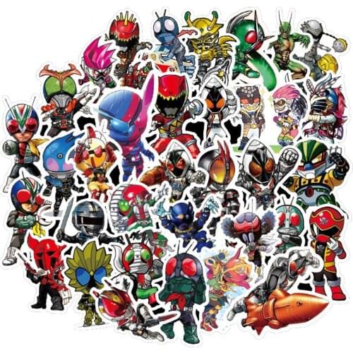 10/30/50pcs Japanese Animation Kamen Rider Waterproof Stationery Sticker Skateboard Suitcase Luggage Laptop Sticker Kid Toy Gift