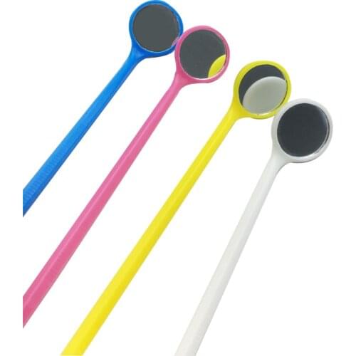 10pcs/lot Dental Disposable Mouth Exam Reflector Mirror Plastic Oral Hygiene Care Tool Dentistry Instrument