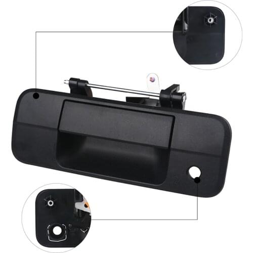 69090-0C040 For Toyota Tundra 2007-2013 Tailgate Handle Liftgate Latch with Keyhole Rear Exterior Textured Tailgate Liftgate