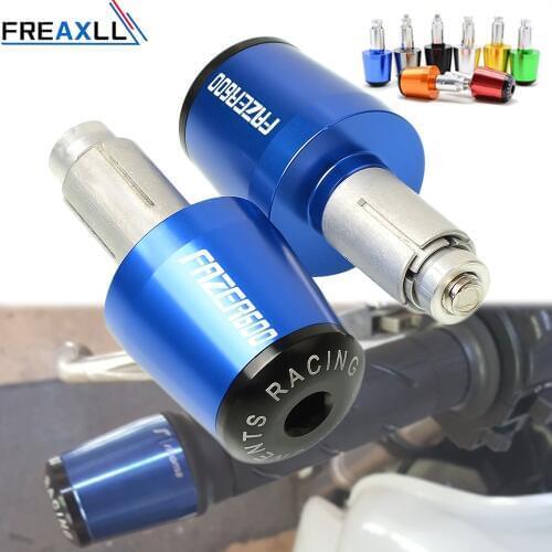 7/8'' 22mm For Yamaha FAZER600 FAZER 600 FZ6S FZ6N FAZER 1998-2010 CNC Plugs Motorcycle Handlebar Moto Handle Bar Grips Cap Ends