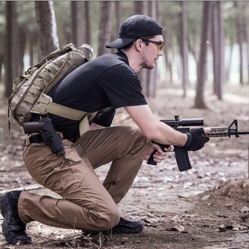 Men Cargo Casual Pants Outdoor Tactical Military Pants Loose Sweat Pants Men Cotton Waterproof Wear Resistant Trousers Plus Size