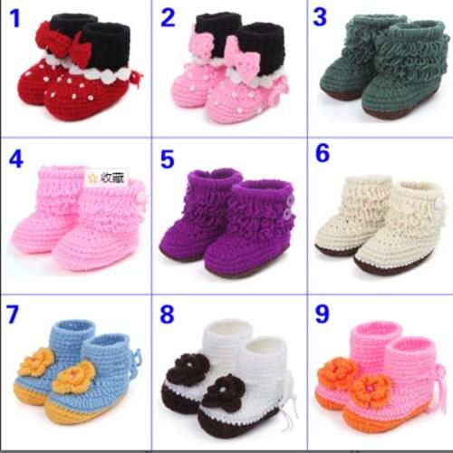 New pure hand-woven baby bootees baby toddler shoes cotton childrens shoes cat cartoon baby soft bottom shoes