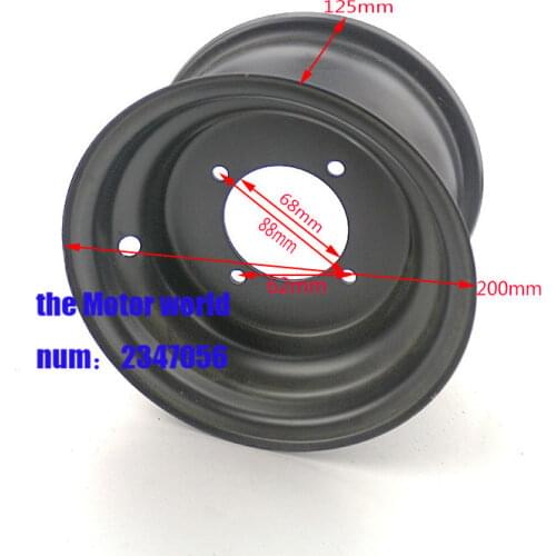 FOR ATV 7 inch Tires Wheel hub Rim (3 Holes) Vacuum Tires 16x8-7 inch Quad Wheel Rims