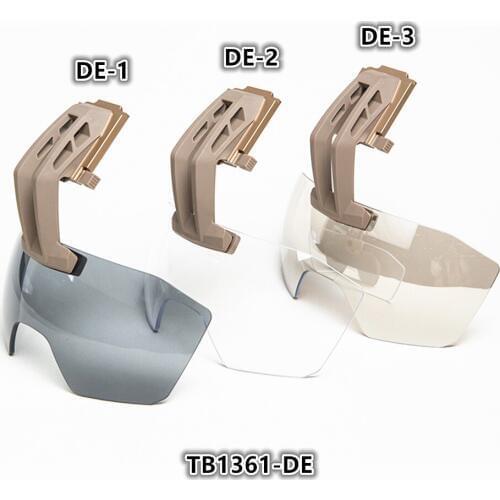 FMA 3mm Thick Tactical Goggles for Helmet Clear Batlsking Viper Visor Anti Fog Lenses TB1361