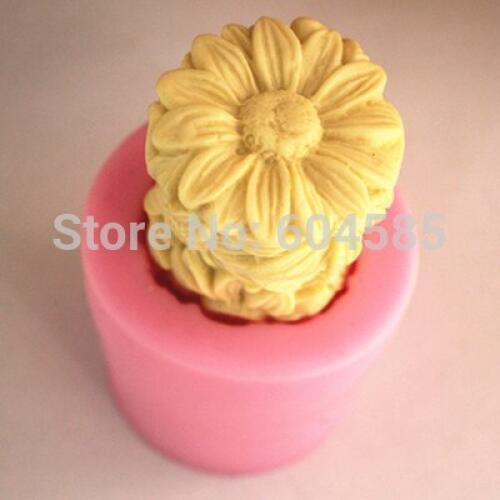 Daisy column soap mould fondant cake molds soap chocolate mould for the kitchen bakingFM269