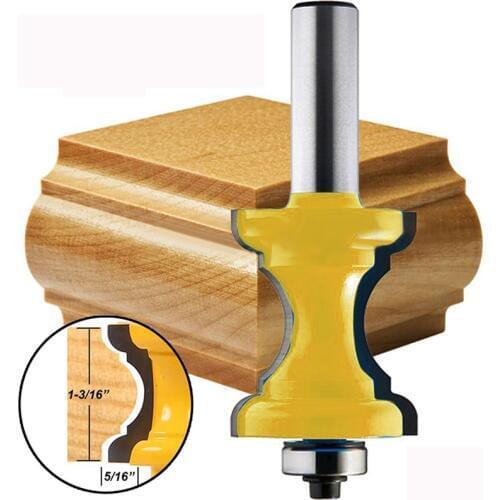 New 1/2'' Shank Bullnose Bead Column Face Molding Router Bit For Woodworking Tools