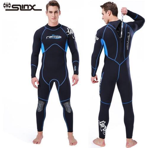 Unisex spearfishing wetsuit 3MM neoprene one piece diving suit Scuba snorkeling surfing suit men women winter thermal swimwear