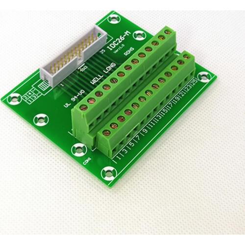 DC3 26P 2x13Pins Header Breakout Board, Terminal Block, Connector