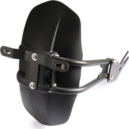 Black Fender Back Mudguard Splash Protector License Plate Bracket For Honda CB1300 CB400 CB190R NK150