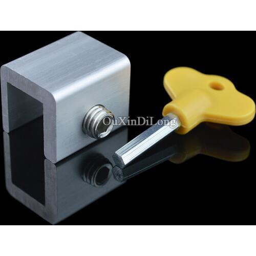 HOT 2PCS Sliding door and window lock screen window lock aluminum plastic window limit anti-theft door lock Children safety Lock