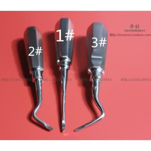 Medical Dental instrument Elevator Extraction tool straight curved teeth pointed roots triangular straight teeth Animal VET PET
