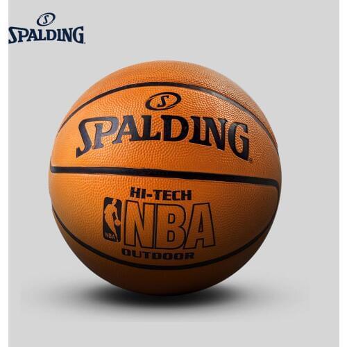 SPALDING Men' basketball size 7 rubber Hi-Tech outdoor match training basketbol 83-137Y