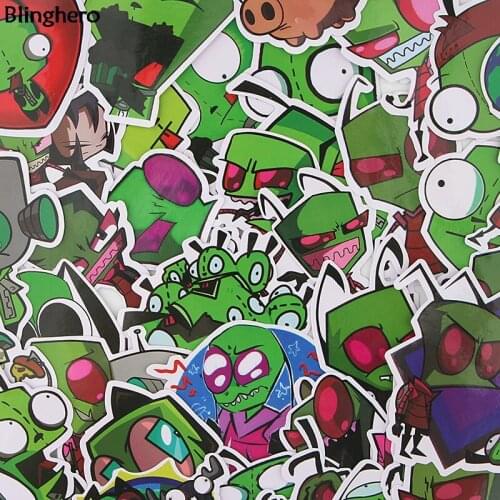 Blinghero Alien Sticker 38Pcs/set Funny Scrapbooking Stickers Luggage Stickers Decal Computer Accessories BH0085