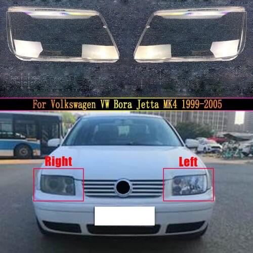 Headlamp Cover For Volkswagen VW Bora Jetta MK4 1999~2005 Car Headlight Headlamp Clear Lens Cover Auto Shell
