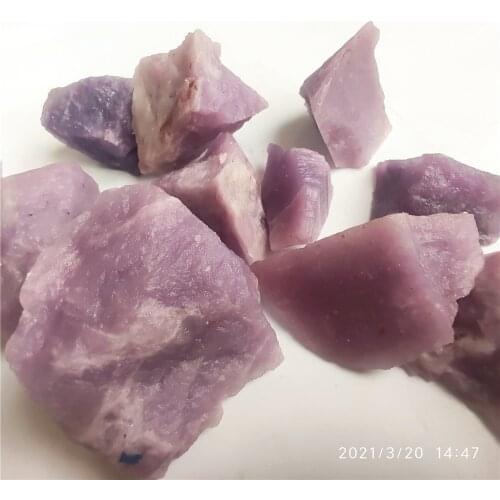 Natural Lilac Stone Purple Lilac Stone Mineral Specimens Collection Stones Decorative Stones