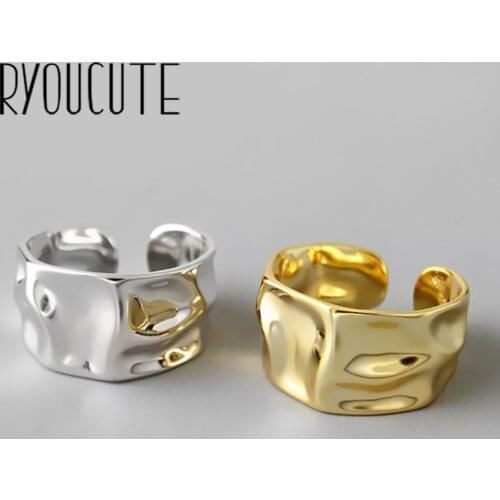 New Trendy Personality Punk Geometric Round Rings For Women Lady Resizable Size Rings Party Jewelry Charm Gifts 2021