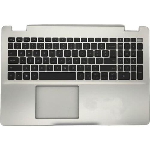 Original For DELL 5000 5584 Palmrest Upper Case Keyboard Bezel Cover US silver