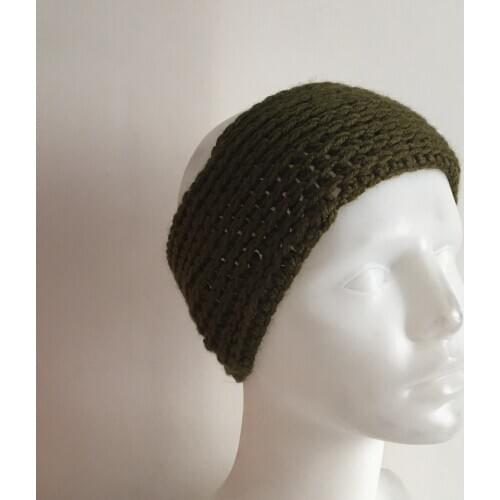 Pafuli Hand Knitted Winter Tape Green