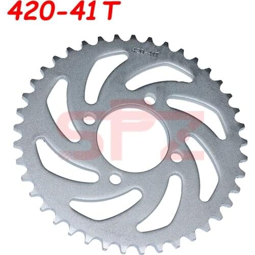Suitable for China ATV Quad Pit off-road vehicle motorcycle motorcycle moped 1 piece 420 41T 52 mm rear chain sprocket