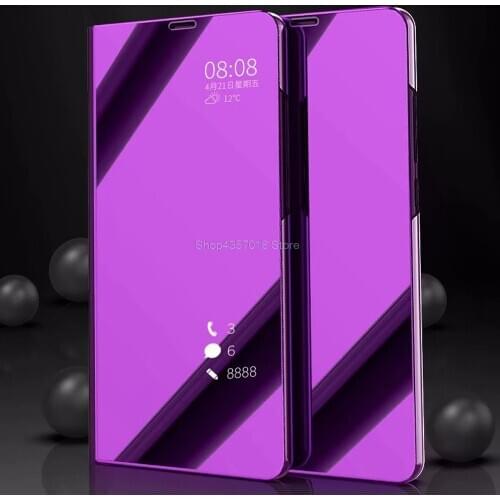 Clear View Mirror Flip Case On For SAMSUNG SM-J600F J600G J6 2018 Smart Cases For Samsung Galaxy J6 Global J600F/DS Full Housing