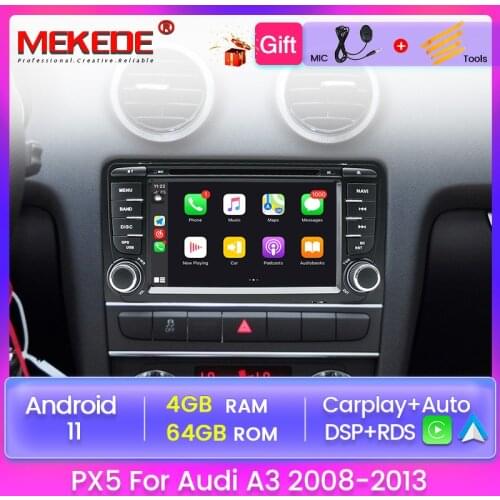 PX5 4+64G Android 11 Car DVD Multimedia PlayerFor Audi A3 8P S3 2003-2012 RS3 Sportback GPS navigation Autoradio carplay Auto BT