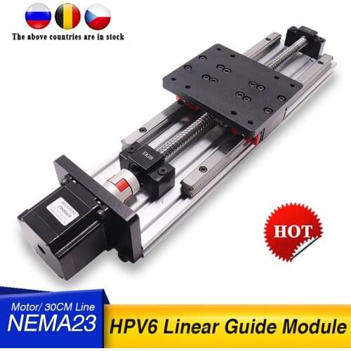 Free Shipping HPV6 NEMA23 ball screw SFU1204 with Linear Guides HGH15 HIWIN same size with 2.8A stepper motor for 3D printer