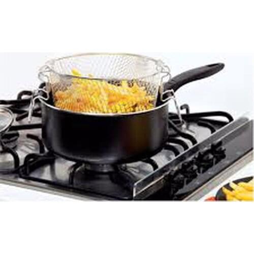 Cem Nero Frying Pot with oil filter Environment friendly XP non-stick coating