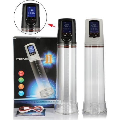 LED Automatic Penis Enlarger Male Enhancement,Rechargeable LED Penis Pump,Electric Penis Enlargement Aid Impotence