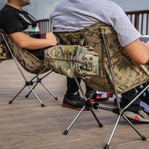Tactical Folding Chair Daily Outdoor Fish Camping Multicam Protable Chairs with Back Fishing Beach Foldable Chair