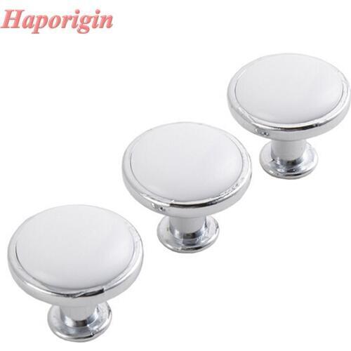 5x White Kitchen Cabinet Drawer Knobs Rustic Ceramic Knob Wardrobe Porcelain Handles Kids Bedroom Cupboard Knobs Dresser Pulls
