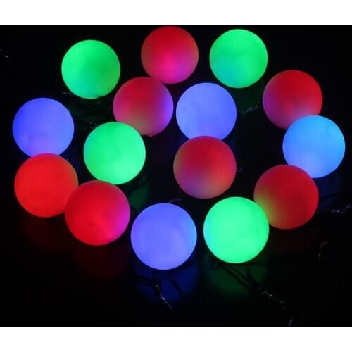 Factory led light-emitting fitness throw ball, glue colorful glow ball with rope rocking ball square dance props toy
