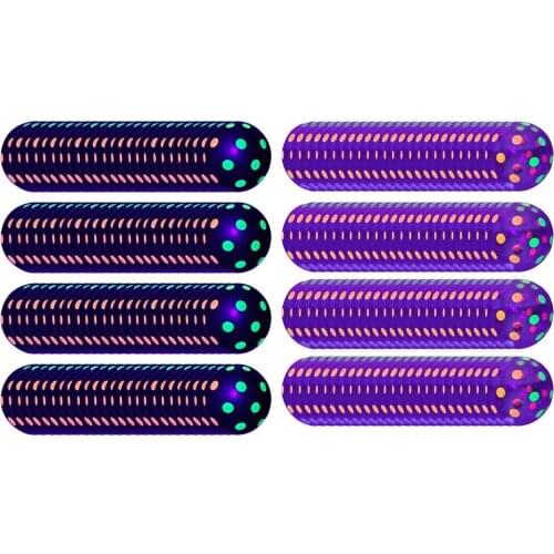 100pcs Dot Neon Balloons UV Black Light Reactive Party Luminous Ballons Glow In The Dark Birthday Wedding Fluorescent Balloons