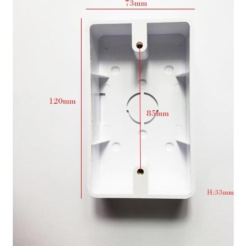 118 Style Surface Mounted Box American Standard Wall Switch Exposed Box Italian Power Socket Installation Junction Bottom Boxs