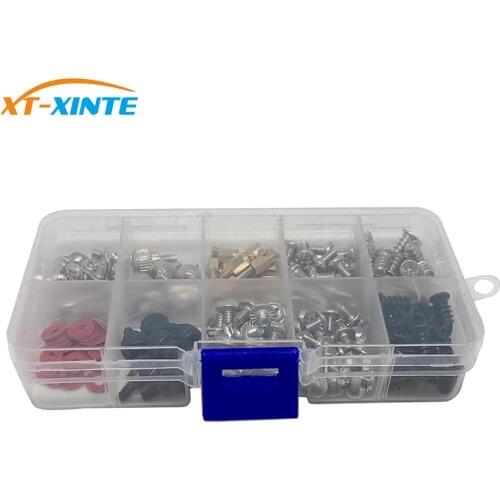 228/362Pcs Personal Computer Screw Standoffs Set Assortment Kit for Hard Drive Computer Case Motherboard Fan Power with Box