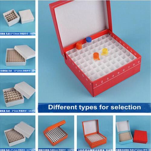 4pcs/pack Paper frozen tube box 25/36/81/100Grids Cryo tube storage box suitable for 1.5/1.8/5/7ml Cryopreservation tube
