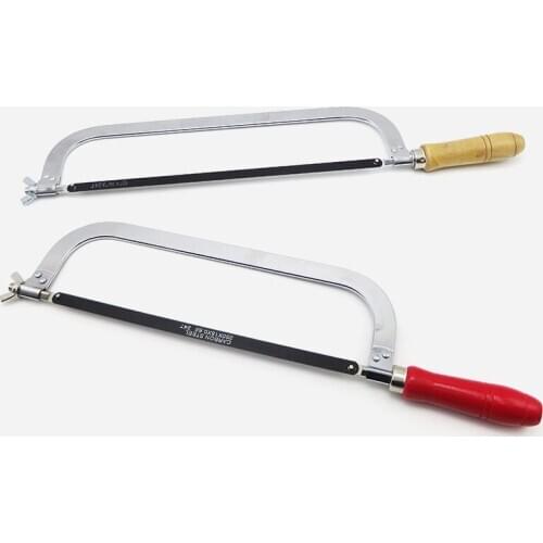 Free Shipping U-Type Adjustable Hand Saw Aluminum Alloy Hacksaw Frame Bow Woodworking/Carved Jig Saws