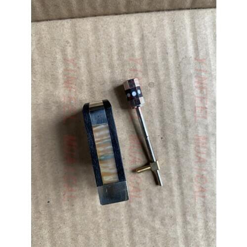 FREE SHIPPING Advanced Level Nick-Silver Mounted Ebony Frog for 4/4 viola Bow with copper mounted