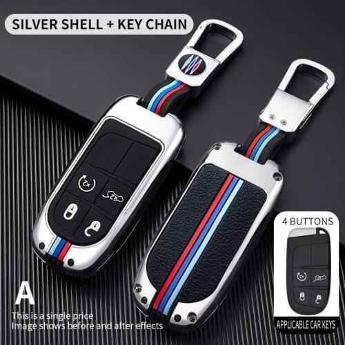 Car Smart Key Case Cover protection shell For Chrysler 200 300 300C Jeep Grand Cherokee Dodge Journey Fiat Car Accessories