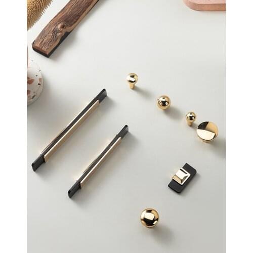 Black/Gold Handles for Furniture Cabinet Knobs and Handles Kitchen Handles Drawer Knobs Cabinet Pulls Cupboard Handles Knobs