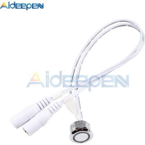 DC 12V Wiring Touch Sensor LED Dimmer Touch Button Control Stepless Dimmable Switch For LED Strip Light