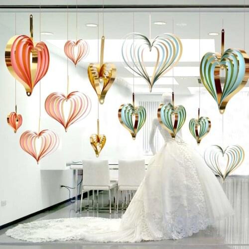 Store atmosphere layout store decoration scene ceiling Family Festival Creative Love Pendant room decoration