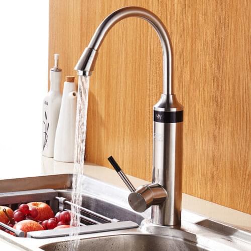 Kitchen Electric Water Heater Instant Hot Water Tap Water Faucet Heating Third Generation Heating Tube 220V Temperature Display